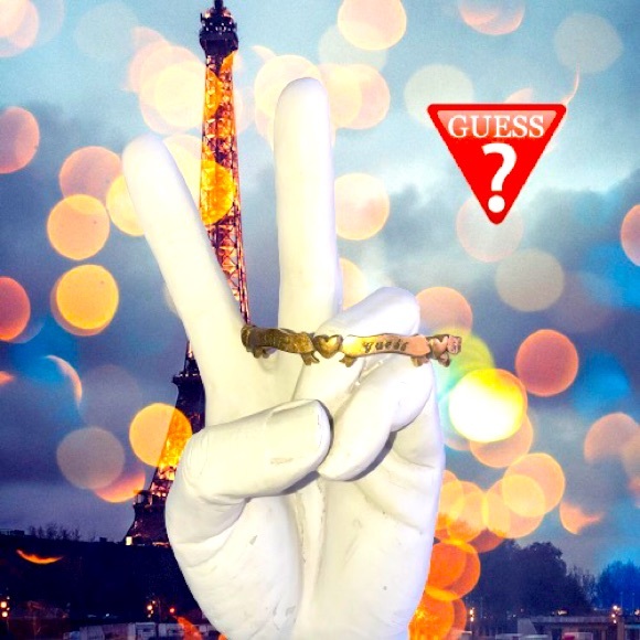 GUESS Copper Tone Bangle Bracelet - Picture 2 of 9